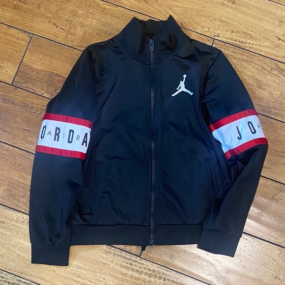 Jordan Black Jacket with Red and White Accents - Picture 2 of 5
